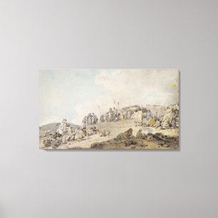 Donnybrook Fair, 1782 (pen, ink and w/c on paper) Canvas Print
