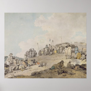 Donnybrook Fair, 1782 (pen, ink and w/c on paper) Poster