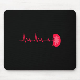 Donor - Ekg Heartbeat Kidney Disease Awareness Mouse Pad