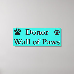 Donor Wall of Paws Canvas