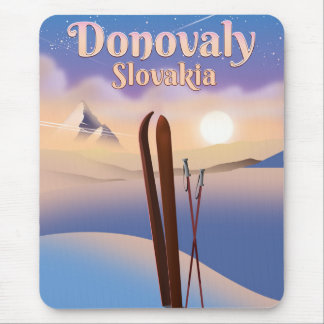 Donovaly Slovakia Ski poster. Mouse Pad