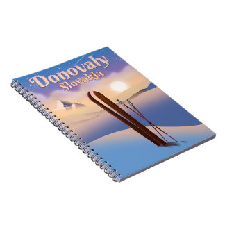 Donovaly Slovakia Ski poster. Notebook