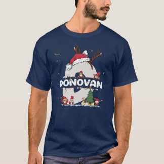 Donovan Christmas  w Donovan Name for funny Xmas  T-Shirt