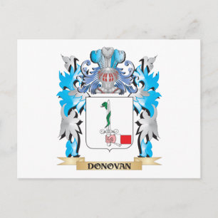 Donovan Coat of Arms - Family Crest Postcard