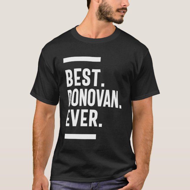 Donovan Personalized Name Birthday Gift T-Shirt (Front)