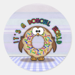 donowl sprinkles - classic round sticker