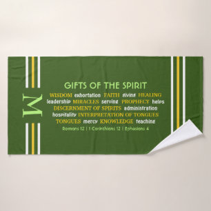 DONS D'ESPRIT Vert MONOGRAMME Christian