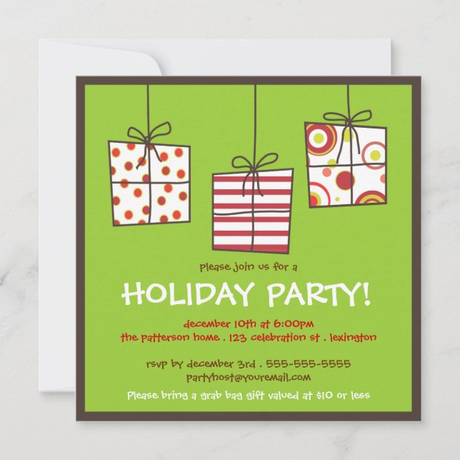 Dons funky Invitation à la fête de Noël (Devant)