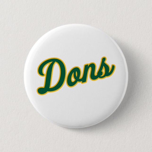 Dons Script Logo 2 Inch Round Button (Front)
