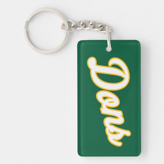 Dons Script Logo Keychain (Front)