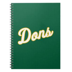 Dons Script Logo Notebook