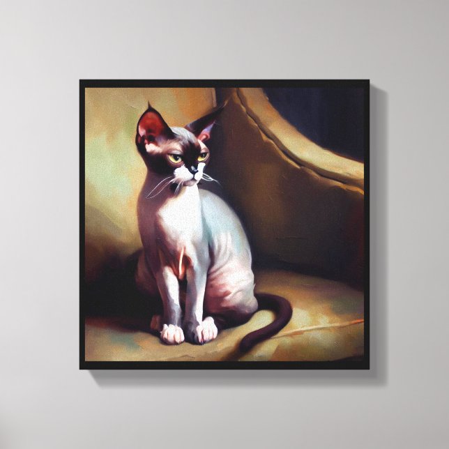 Donskoy Cat  Canvas Print (Front)
