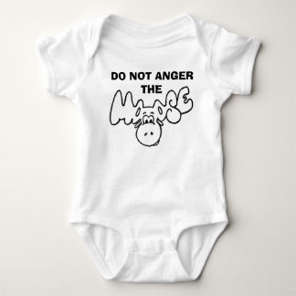 Don't anger the moose baby bodysuit