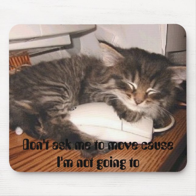 Don't ask me to move cause I'm not going to Mouse Pad (Front)