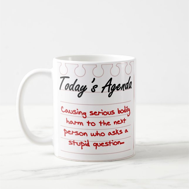 Don't Ask Stupid Questions Coffee Mug (Left)