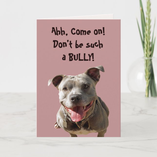 Don't Be a Bully Get Well Card (Front)