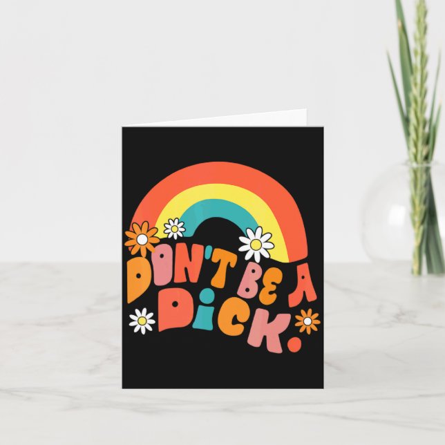 Dont Be A Motivation Message Vintage Groov  Card (Front)