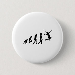 Don't Be A Net Picker Badminton Player Shuttle Rac 2 Inch Round Button