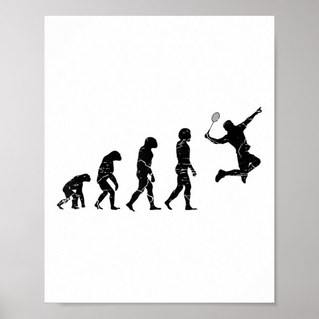 Dont Be A Net Picker Badminton Player Shuttle Rack Poster (Front)