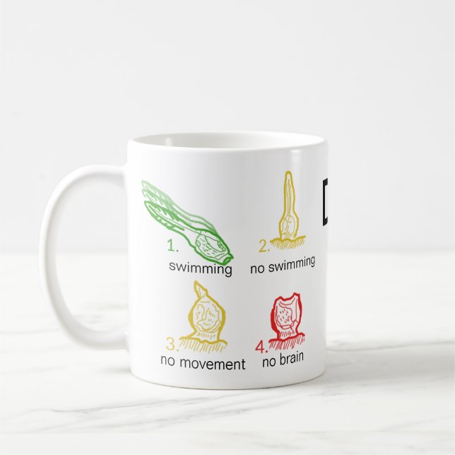 Don't Be A Sea Squirt with Colour Images - Mug (Left)