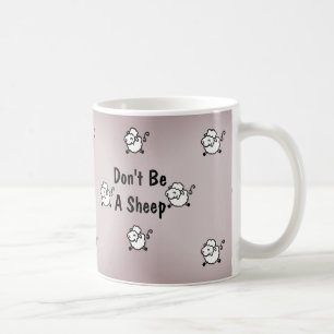 Don't be a sheep coffee mug