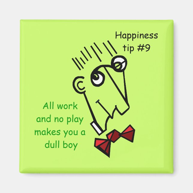 don't be a workaholic magnet (Front)