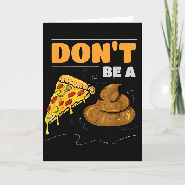 Don't Be A Zza Op Funny Gag  Card (Front)