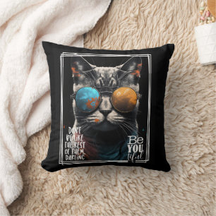 Don't be like the rest of them be like yourself! throw pillow