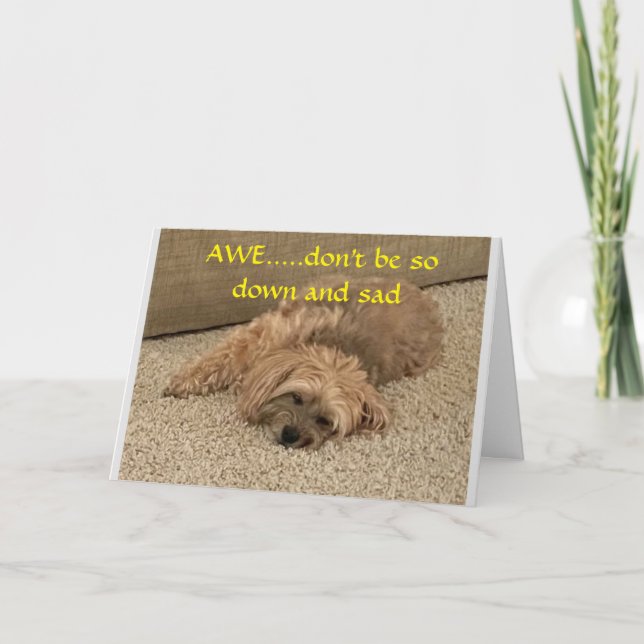 **DON'T BE SAD ABOUT GETTING OLDER** CARD (Front)