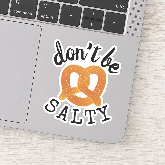 Don't Be Salty Funny Pretzel Pun (Detail)