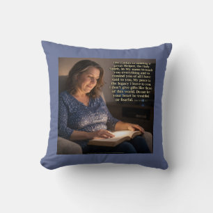 Don't be troubled throw pillow