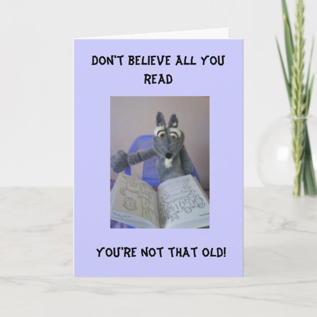 Don't believe all you read... card (Front)