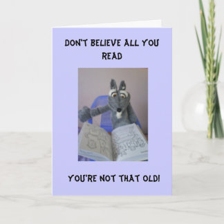 Don't believe all you read... card