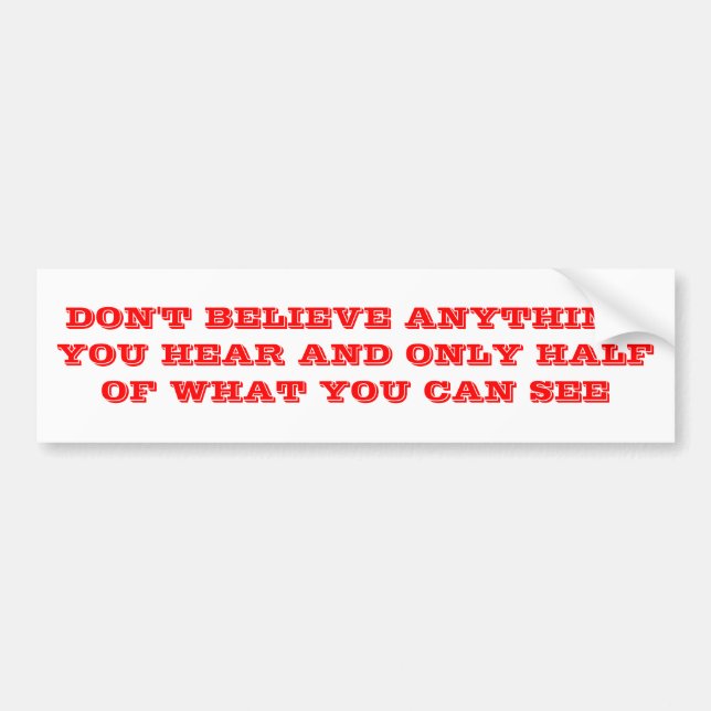 DON'T BELIEVE STICKER (Front)