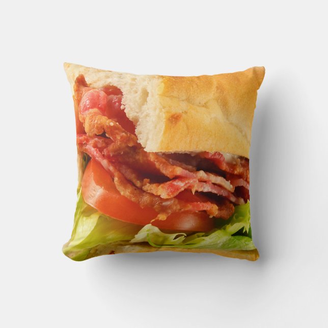 Don't Bite Me Sandwich Throw Pillow (Front)