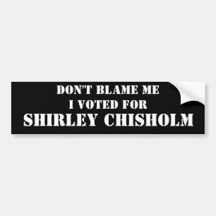 Don't Blame Me... Bumper Sticker