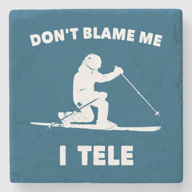 Don't Blame Me I Tele Stone Coaster (Front)