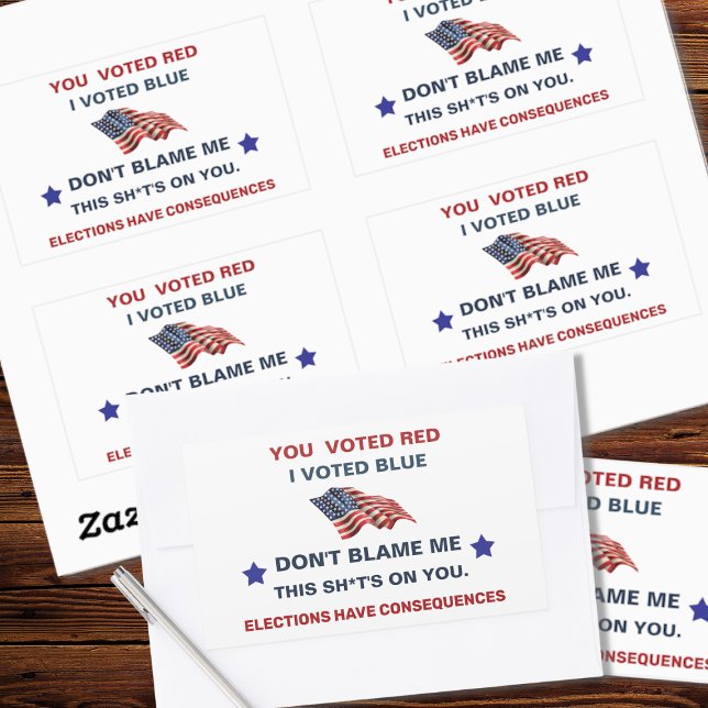 Don't Blame Me I Voted Blue  Sticker (Creator Uploaded)