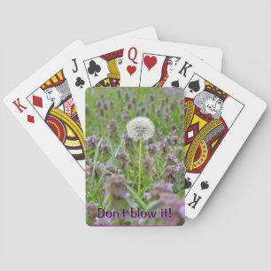 Don't blow it! Dandelion Playing Cards