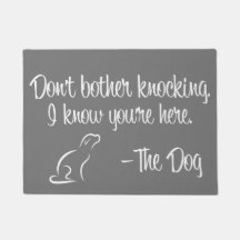 "Don't Bother Knocking" Doormat