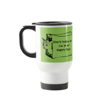 Don't Bother Me Cat in a Bag Mug for Introverts!