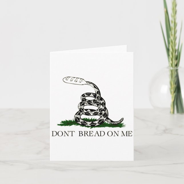 Dont Bread On Me  Card (Front)