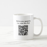 Don't Bug Me - Secret Message Bar Code Mug