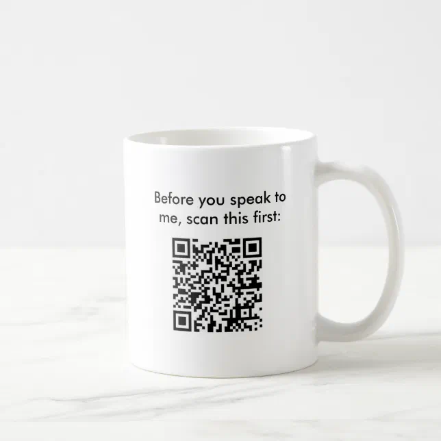 Don't Bug Me - Secret Message Bar Code Mug | Zazzle