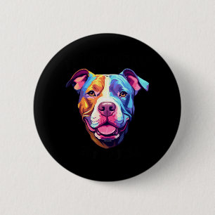 Dont Bully My Bread Pit Bull Colours 2 Inch Round Button