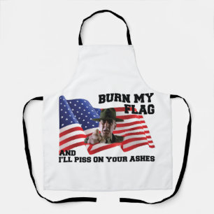 Don't burn my flag apron