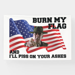 Don't burn my flag  banner