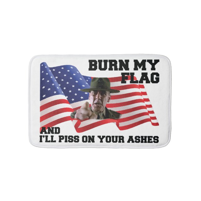 Don't burn my flag bath mat (Front)