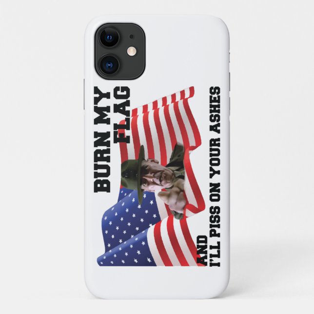 Don't burn my flag Case-Mate iPhone case (Back)