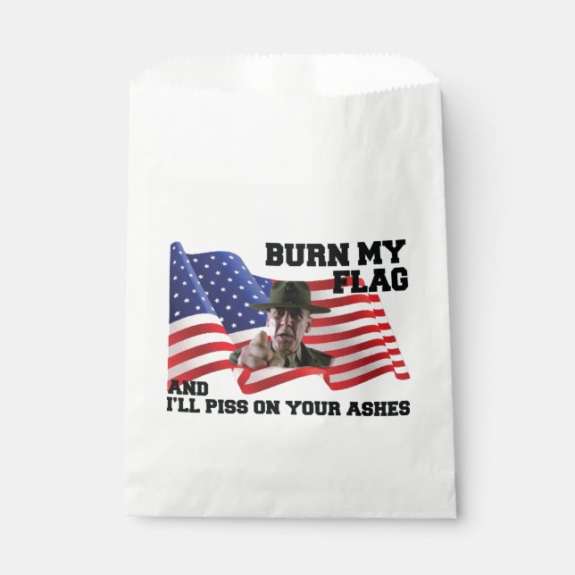 Don't burn my flag favour bag (Front)